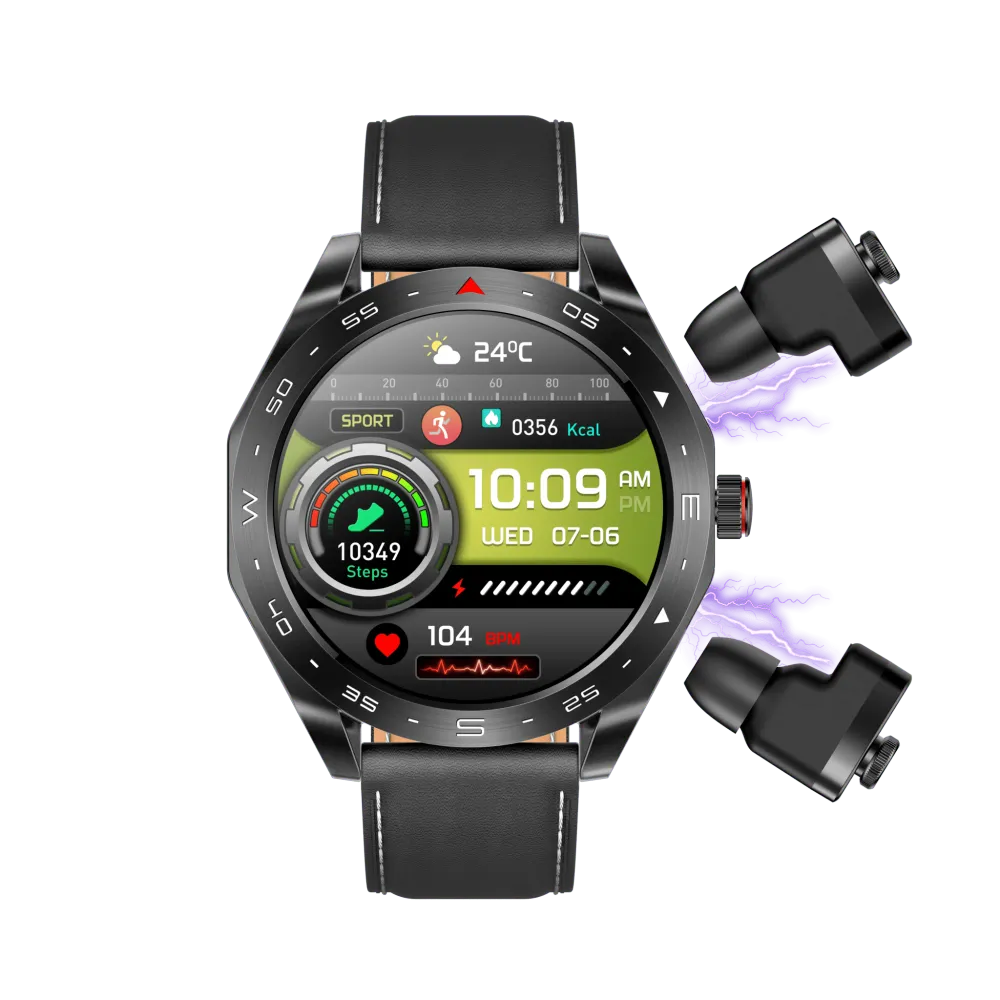 T95 Smart Watch With Earbuds TWS 2 in 1