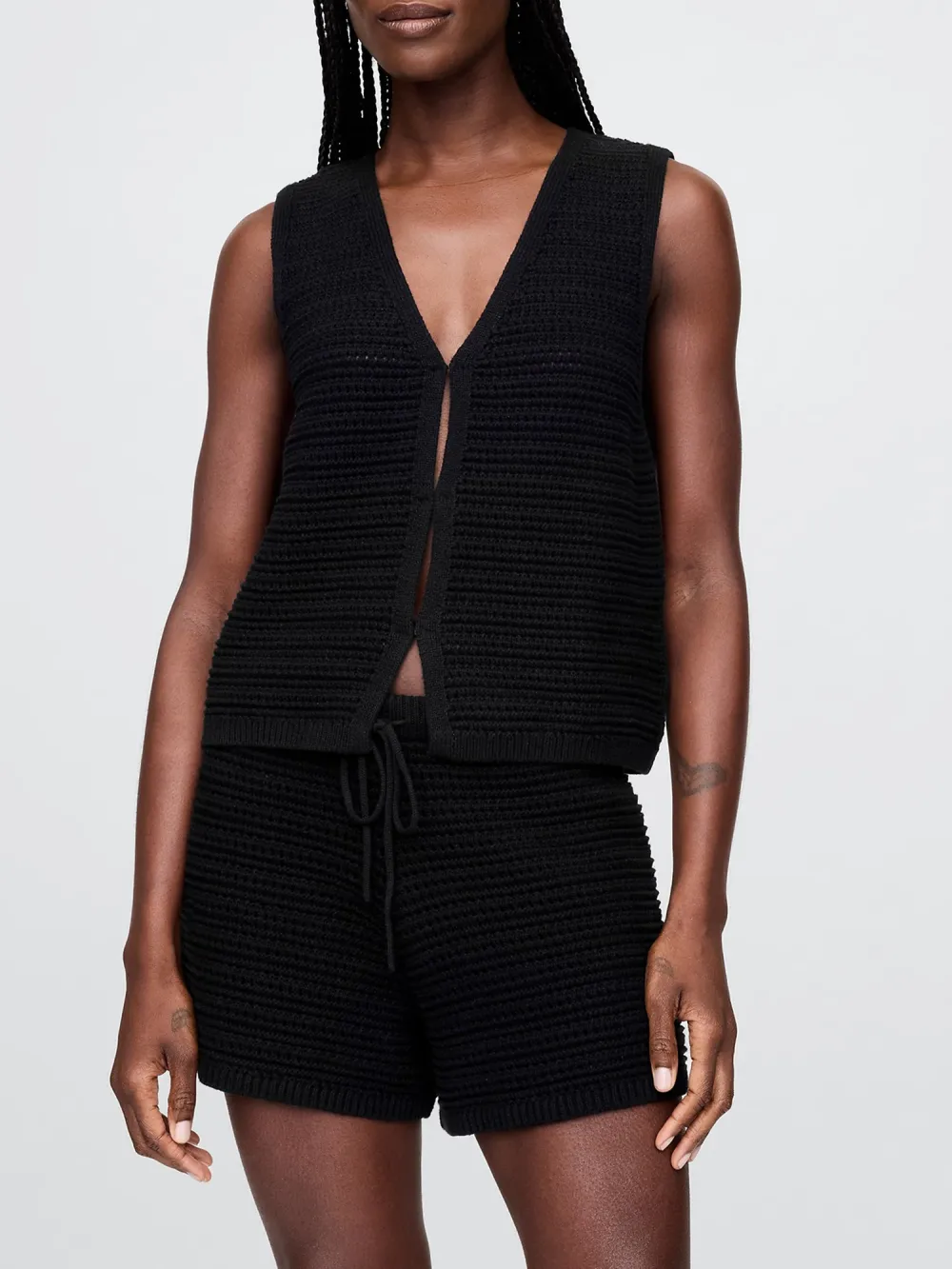 Cotton V-Neck Vest
