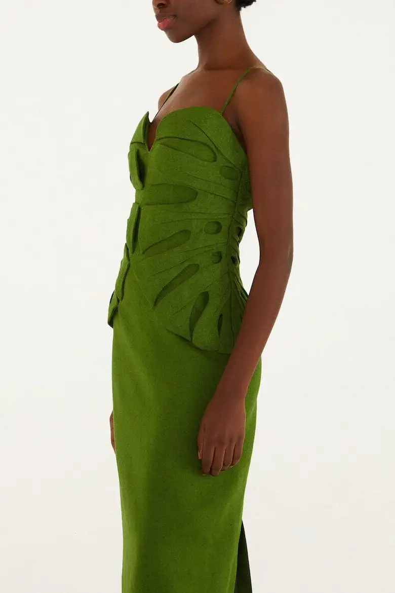 Linen Blend Maxi Easy Fit Dress