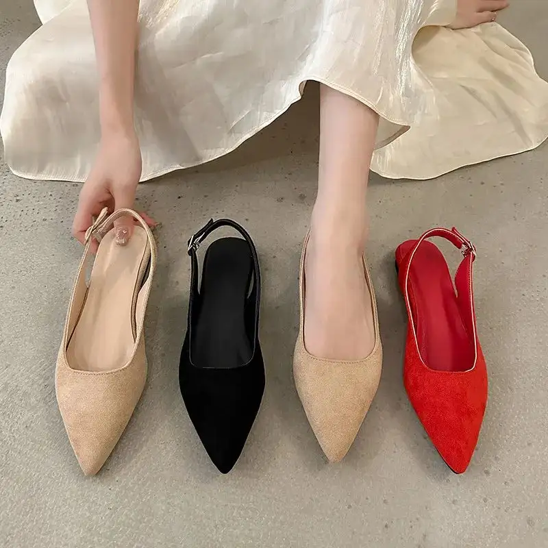 Slingback Pointed-Toe Flats