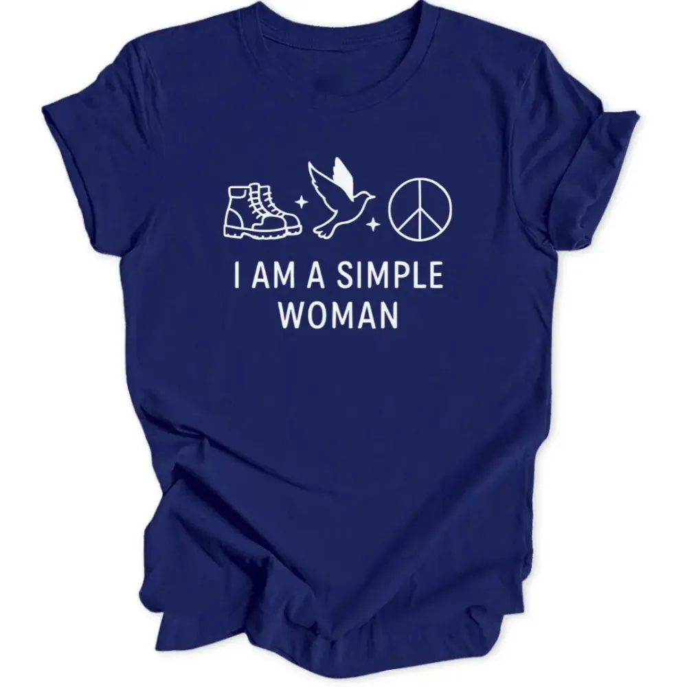 Simple Woman Peace Unisex T-Shirt