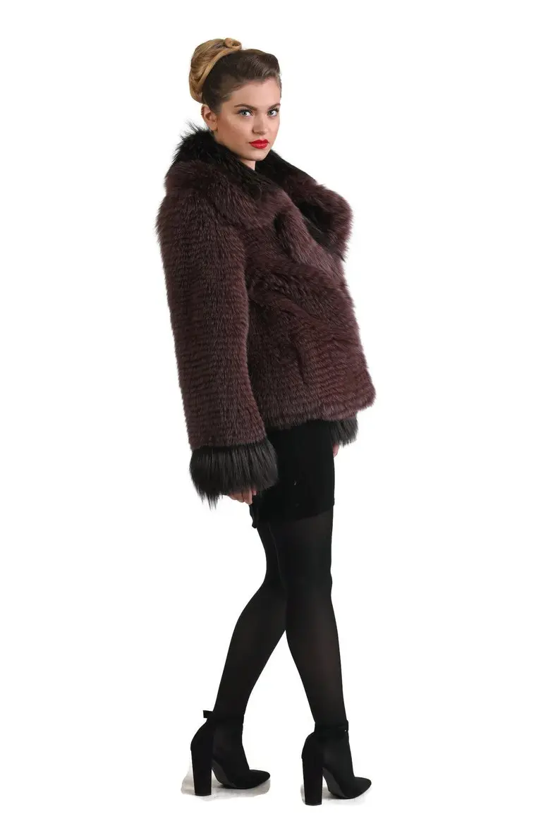 Fox Fur coat Fur jacket full skin
