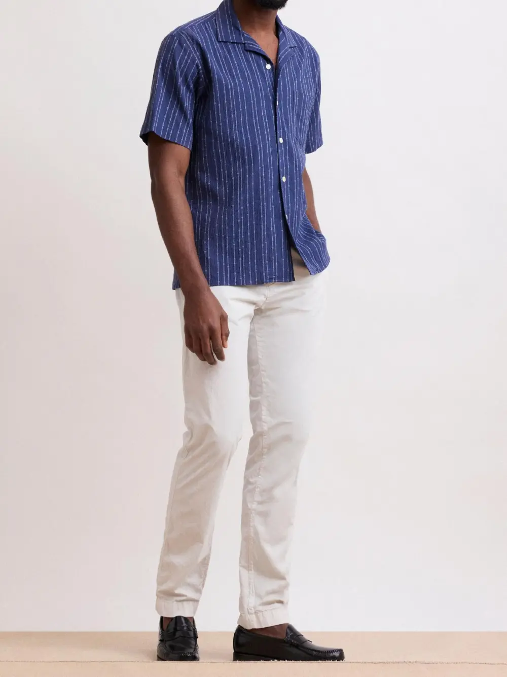 Casual Soft And Comfortable Dark Blue Shirt