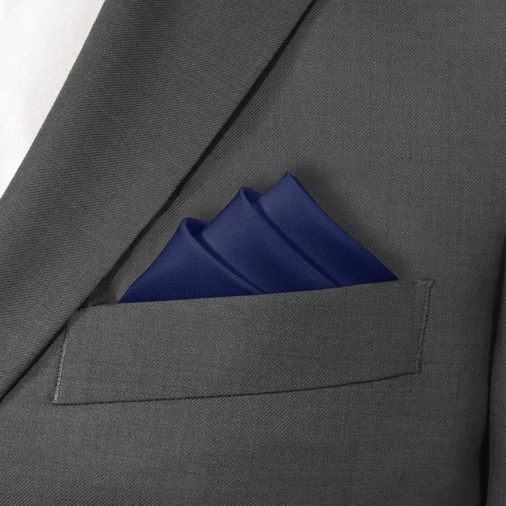 Crisp Sleek Solid Pocket Square