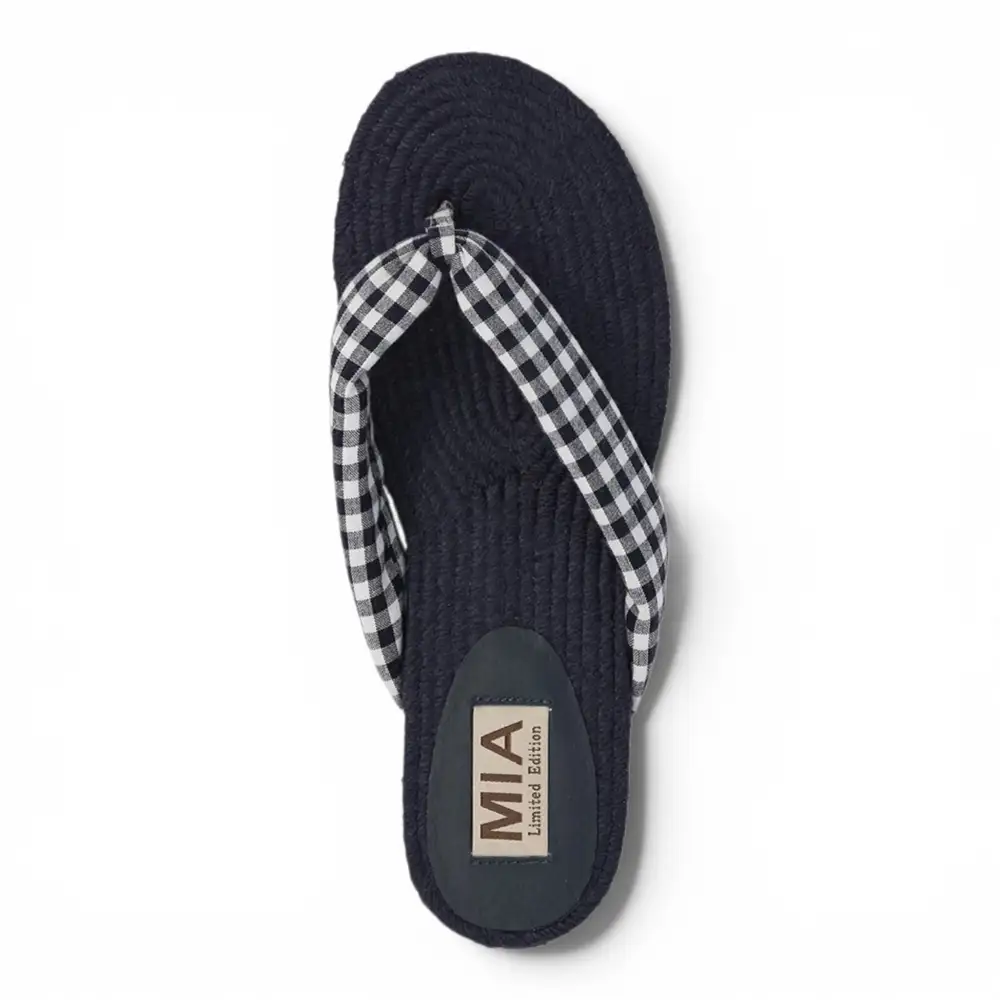 Aleena Gingham Breeze Thong Sandal