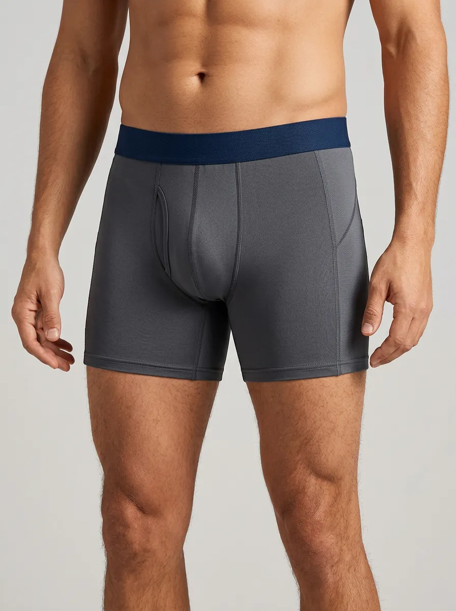 Everyday Athletic Performance Waistband Detail Classic Look Men's Boxer Briefs