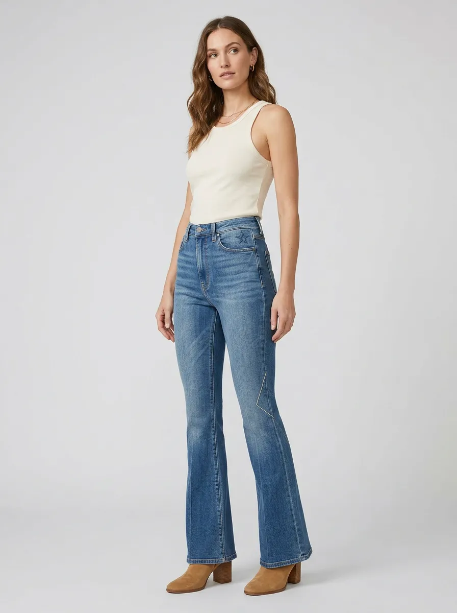 Women's High Waist Casual Denim Jeans