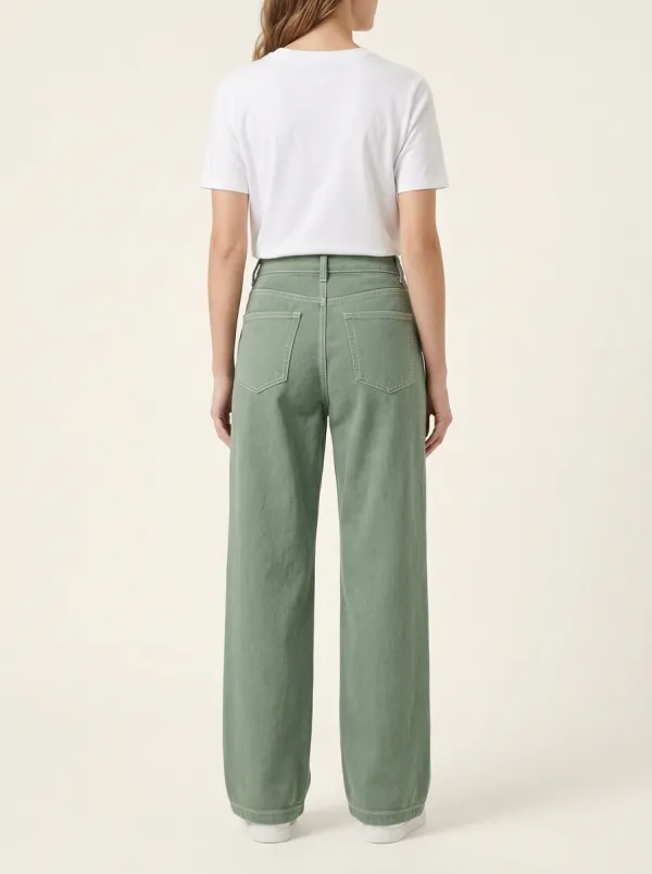 Women's Pleated Wide-Leg Pants