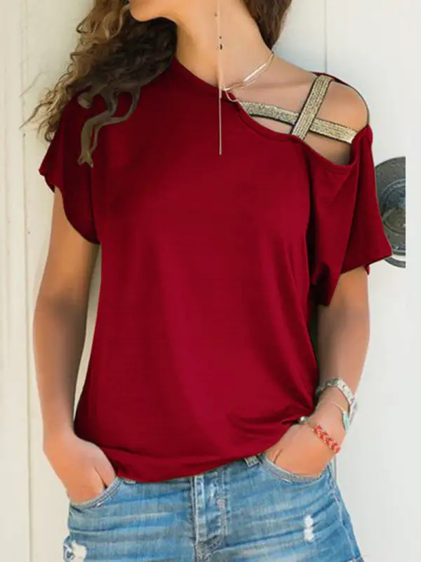 Refined Short-Sleeve Knit T-Shirt