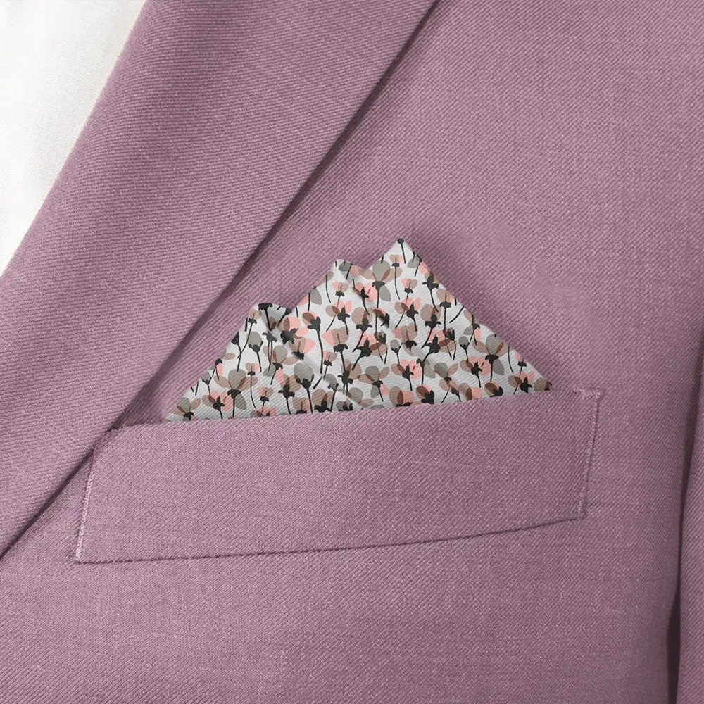 Distinctive Sharp Floral Pocket Square