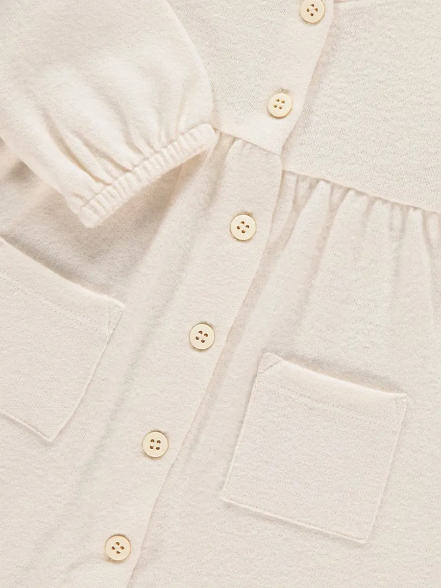 Neutral Soft Knitted Long Sleeve All In One