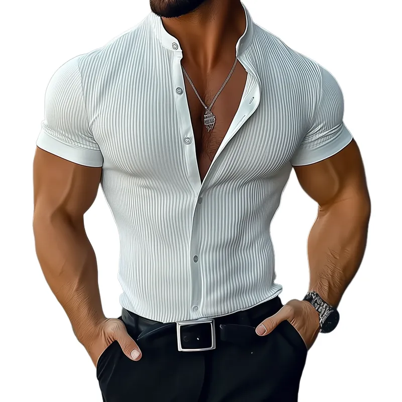 Striped Clean Cut Shirt