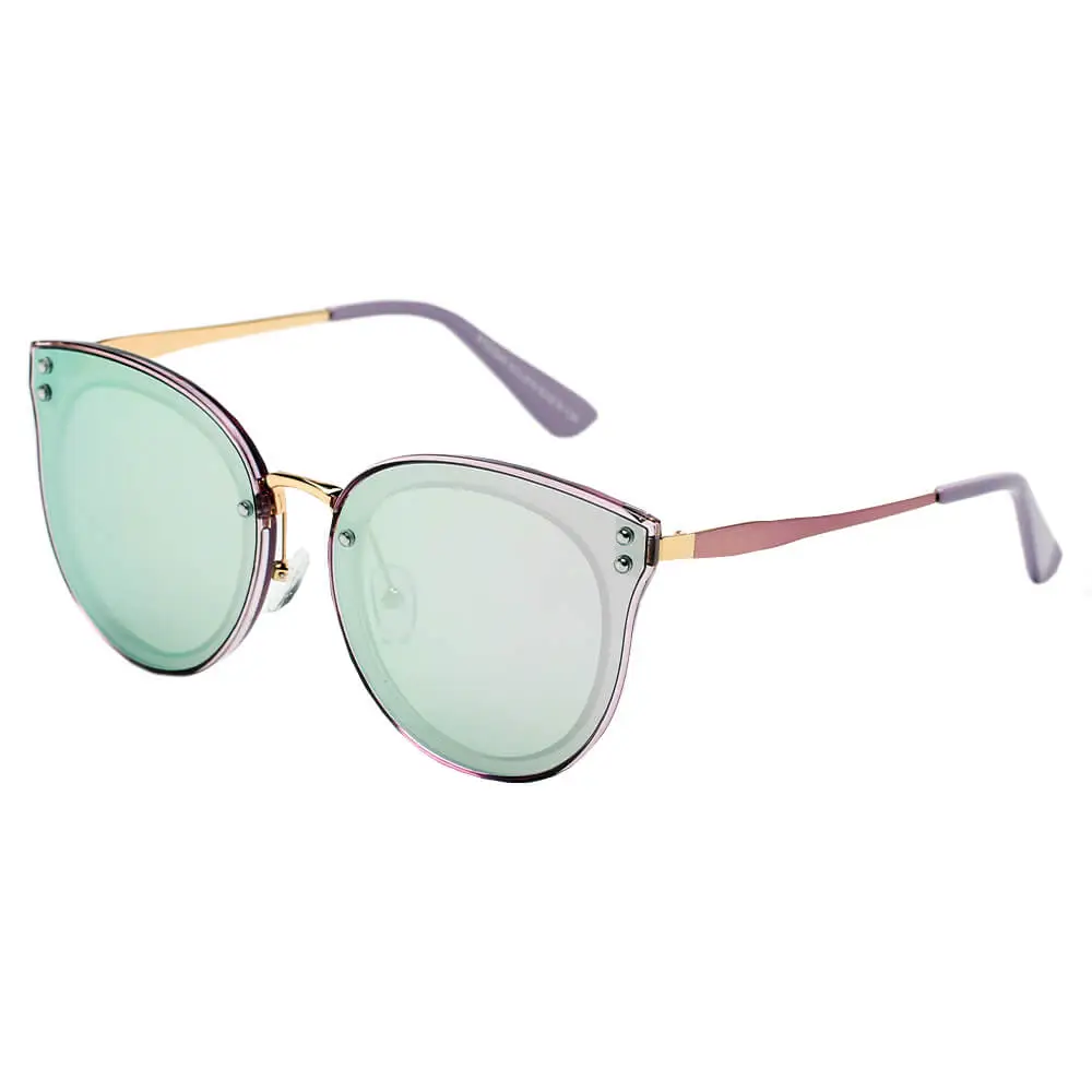 Round Polarized Cat-Eye Sunglasses