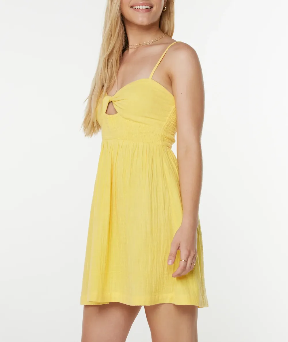 Pure White Minimalist Women's Dress