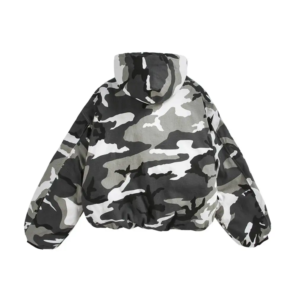Camo Zip Hooded Jacket