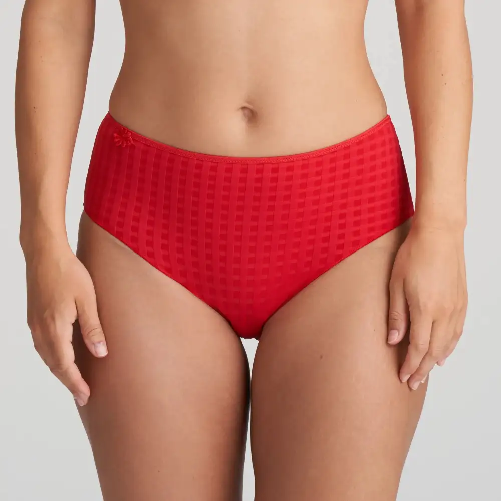 Women's Full Coverage Elastic Waistband Cotton Gusset Floral Embroidery Cotton Checkered Retro Detail Soft Fabric Stretch Fit Brief Panty