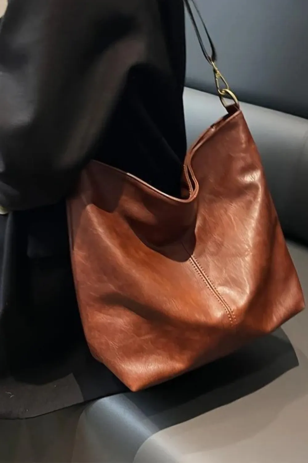 Leather Crossbody Shoulder Bag Adjustable Strap