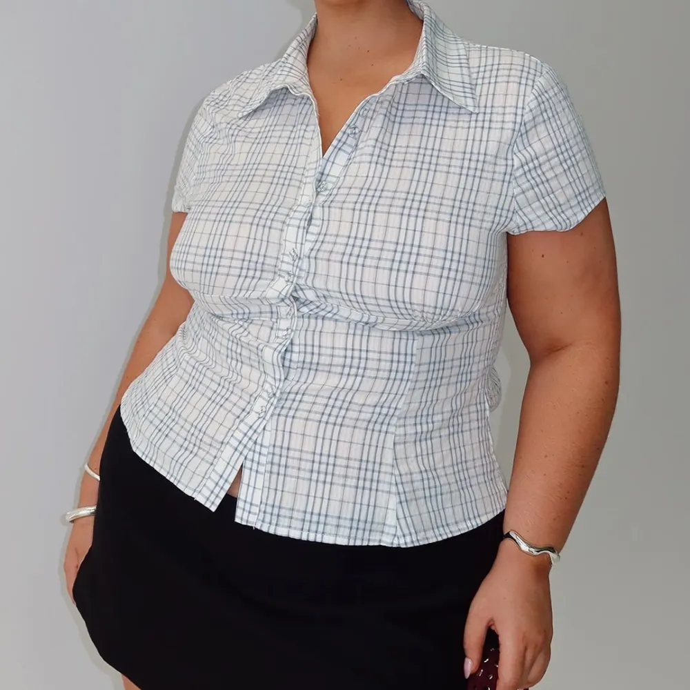 Soft Detail Button Up Collared Blouse