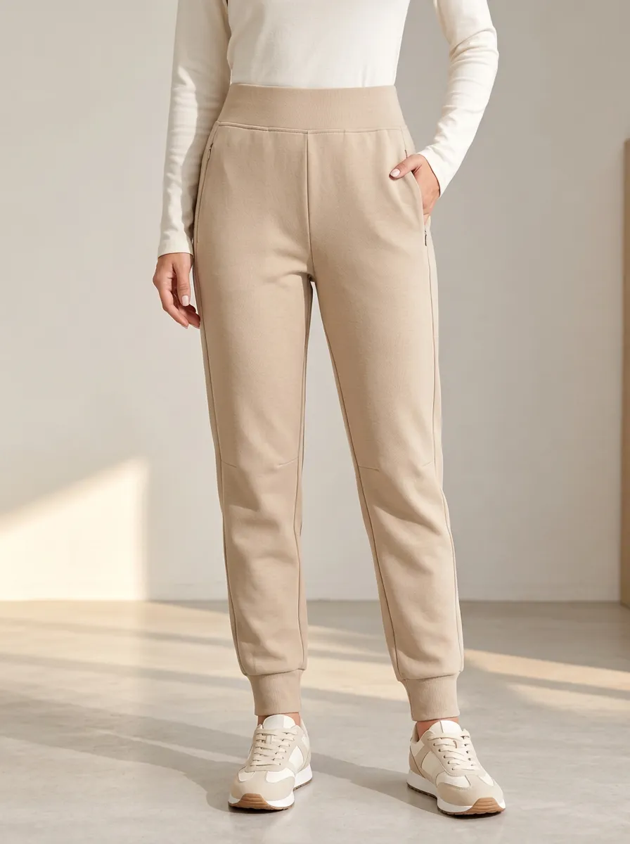 Women's Beige Joggers