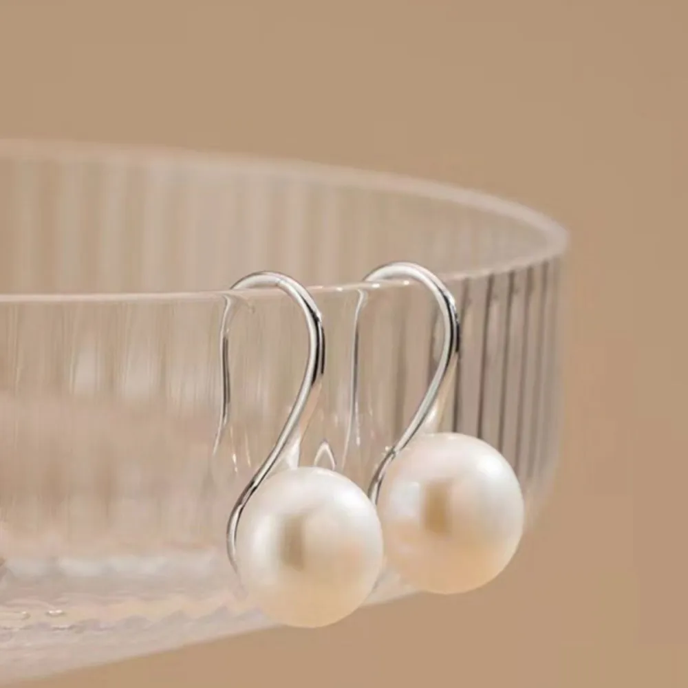Sterling Silver Pearl Drop Earrings