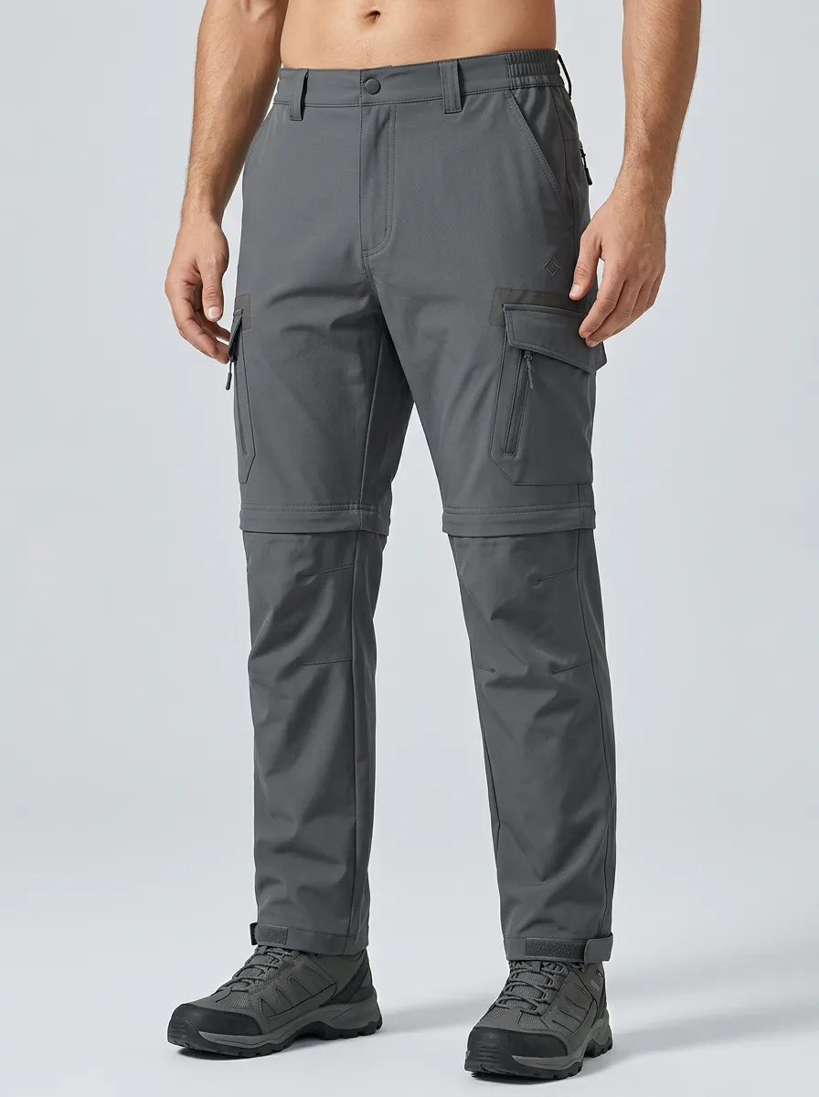 Men's Alpine Hiking Waterproof Zip-Off Tactical Cargo Pants