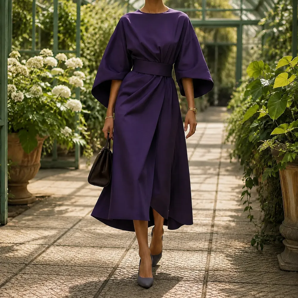 Graceful Refined Women's Midi Dress