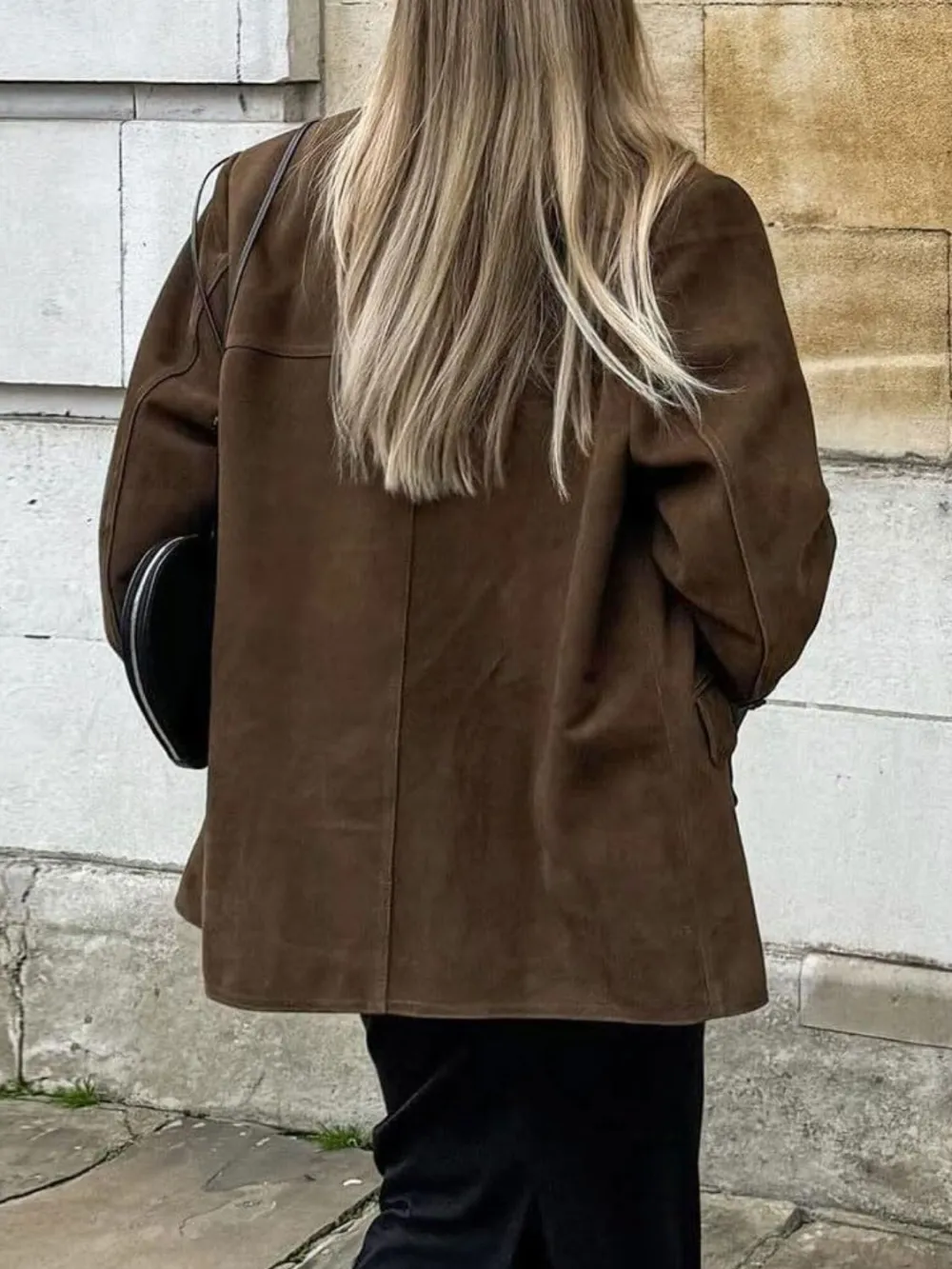 Lapel-Collar Collared Pocketed Jacket