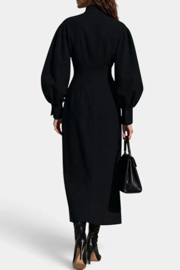 Zip-Front Maxi Dress