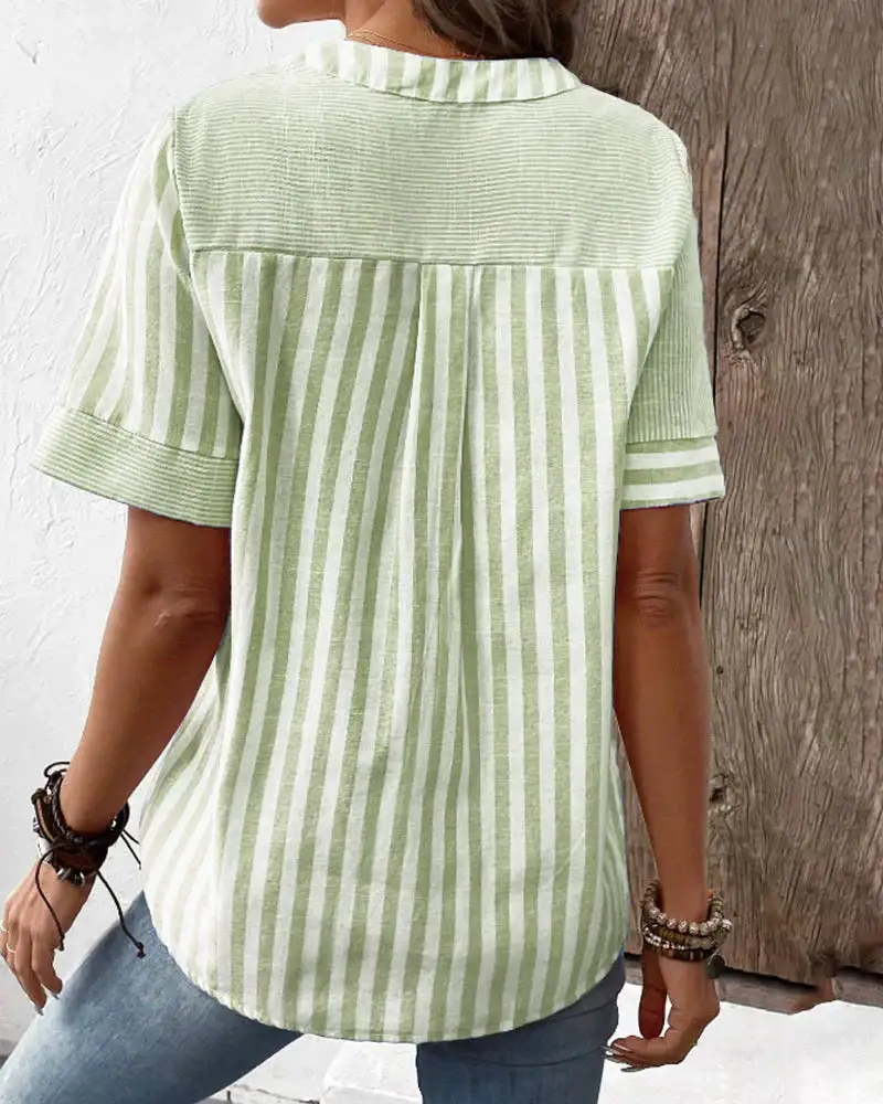 Relaxed Striped Blouse