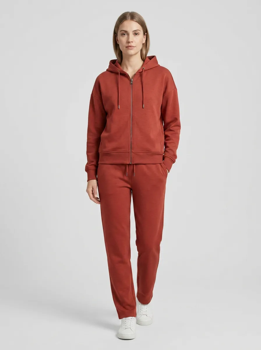 Unisex Training Day Hooded Zip Casual Jogger Set