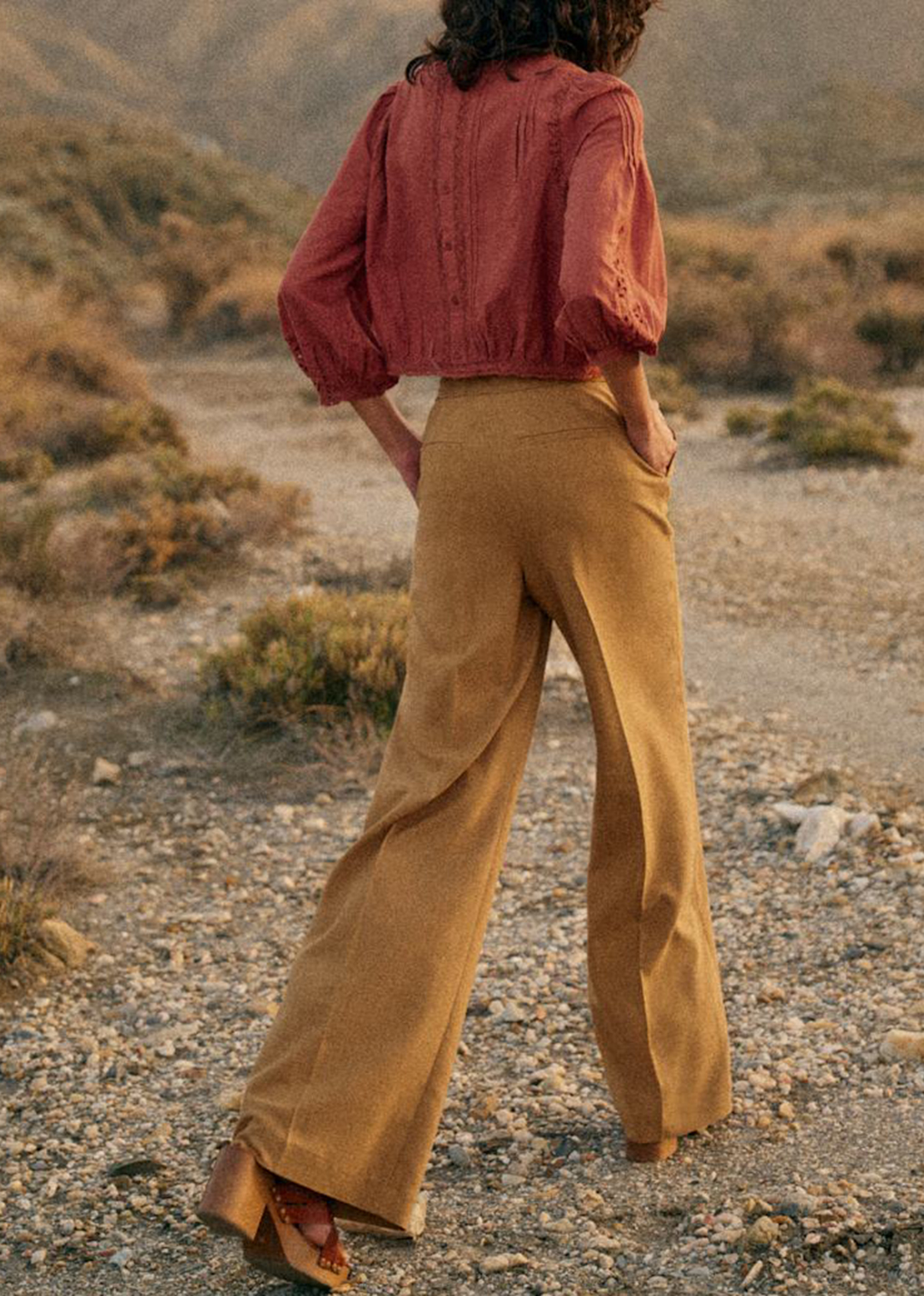 Straight-Leg Pleated Trousers