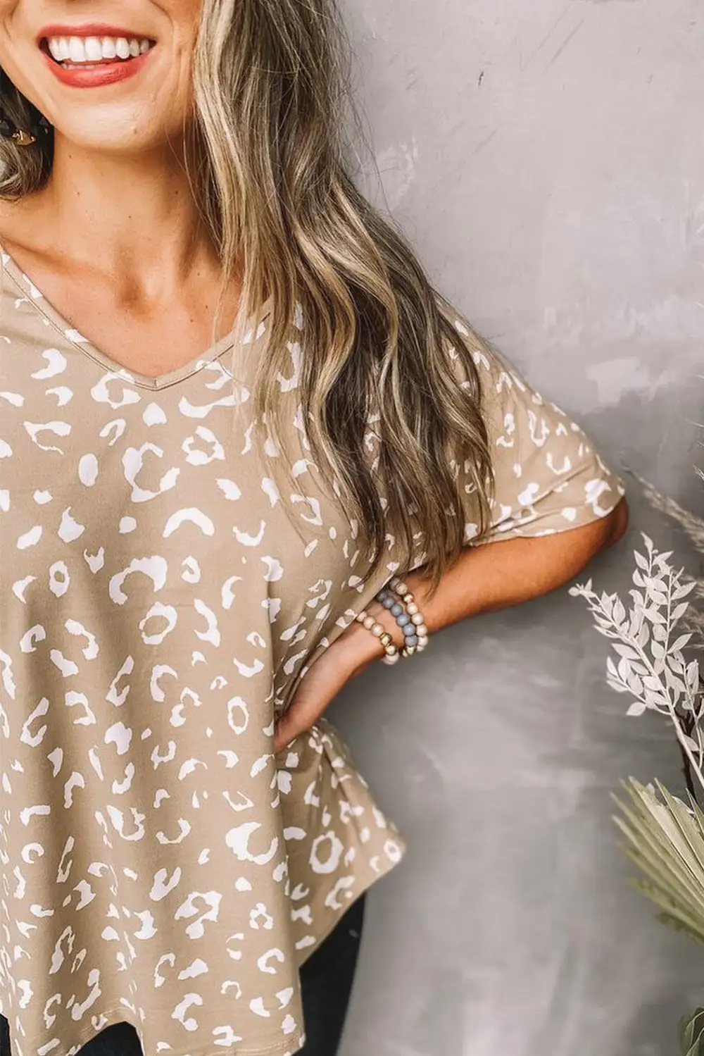 Leopard Spots Print Loose T