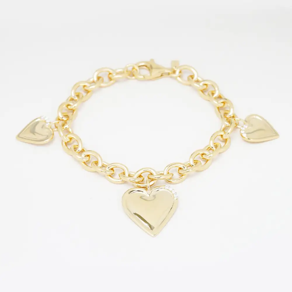 Classic Heart Pendant Bracelet