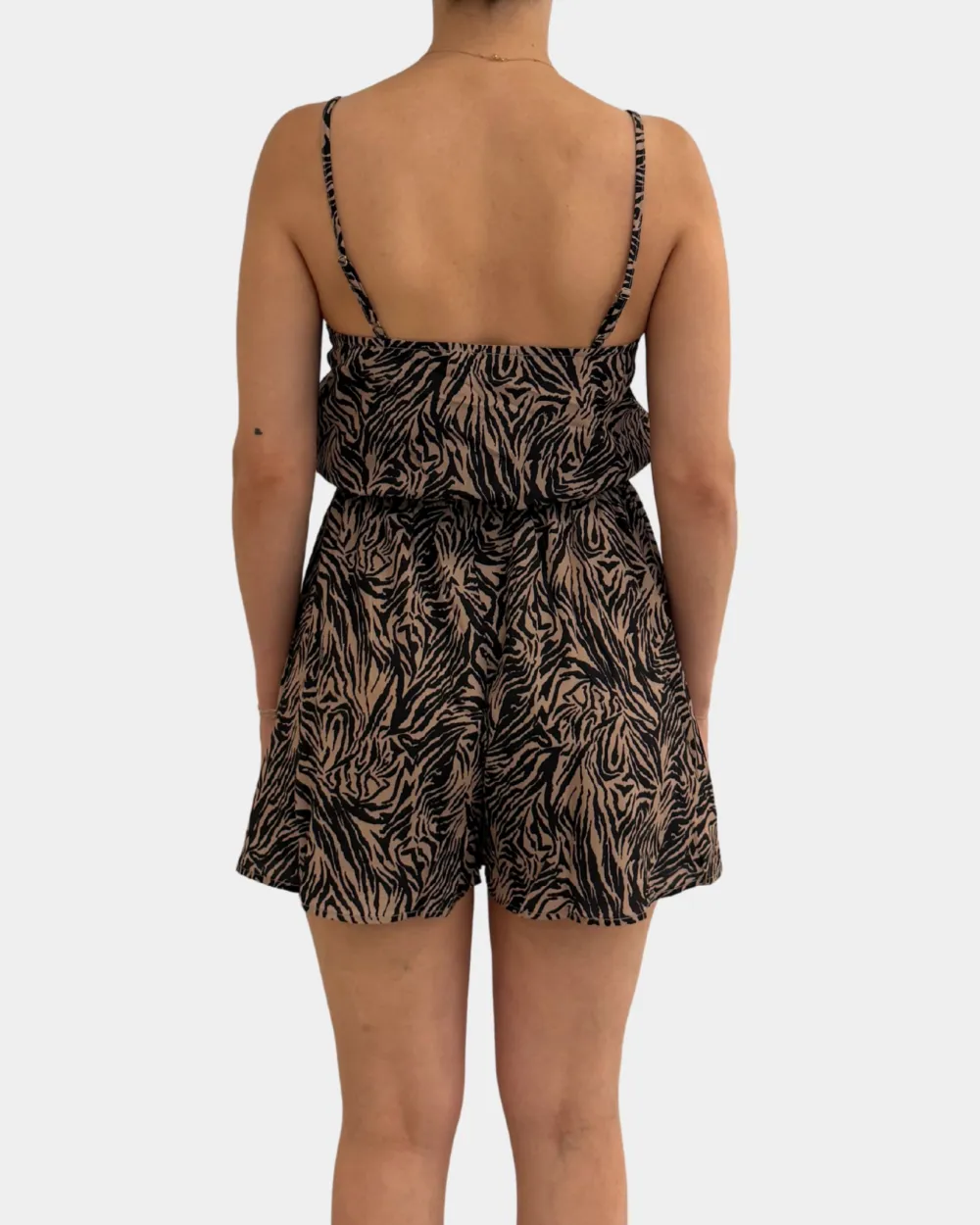 Relaxed Printed Romper Rompers