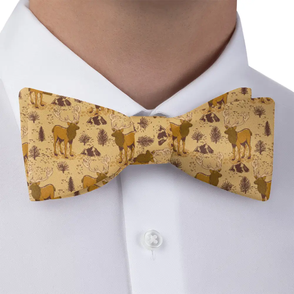 Textured Patterned Bow Tie
