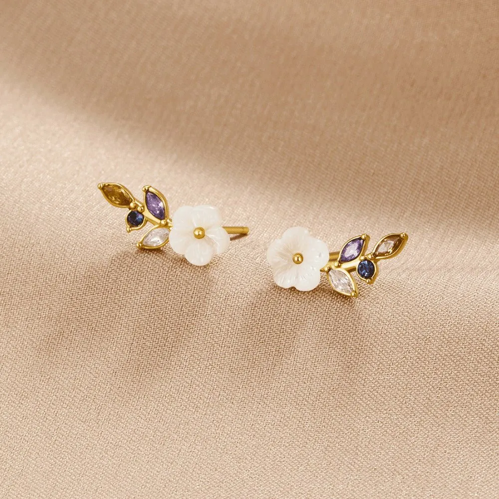 Refined Floral Earrings