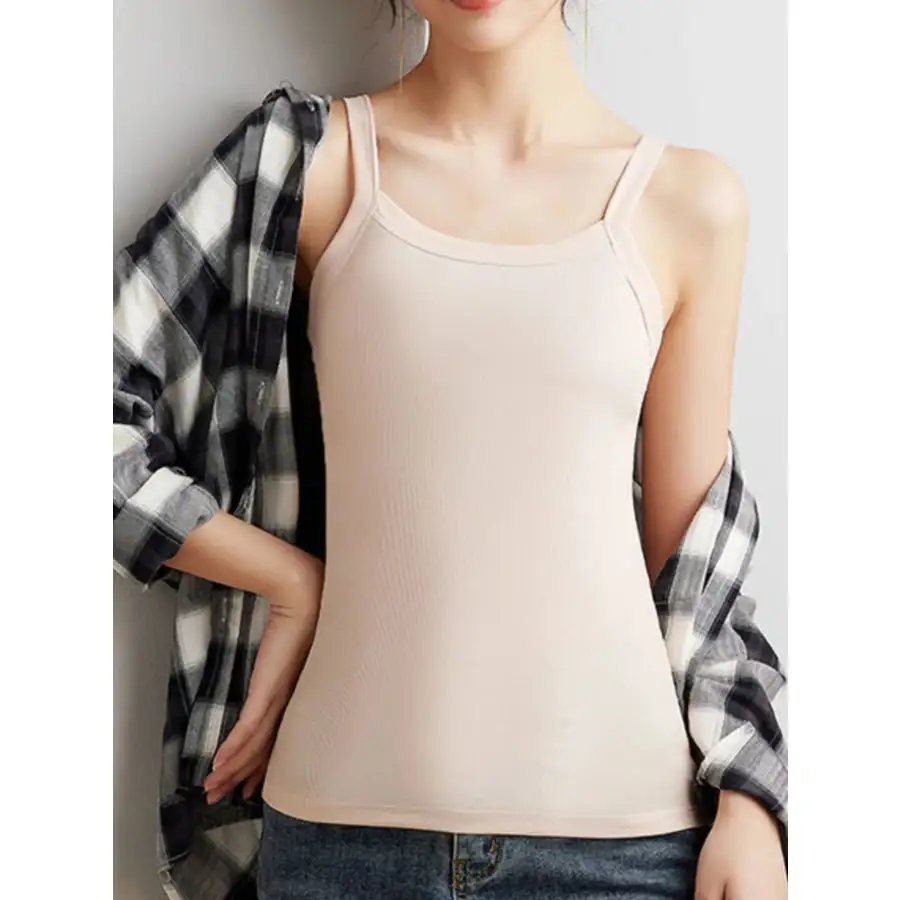 Plus Size Scoop Neck Tank Top