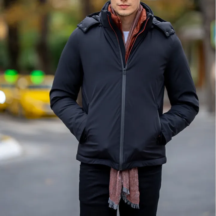 Slim Fit Hooded Casual Jacket