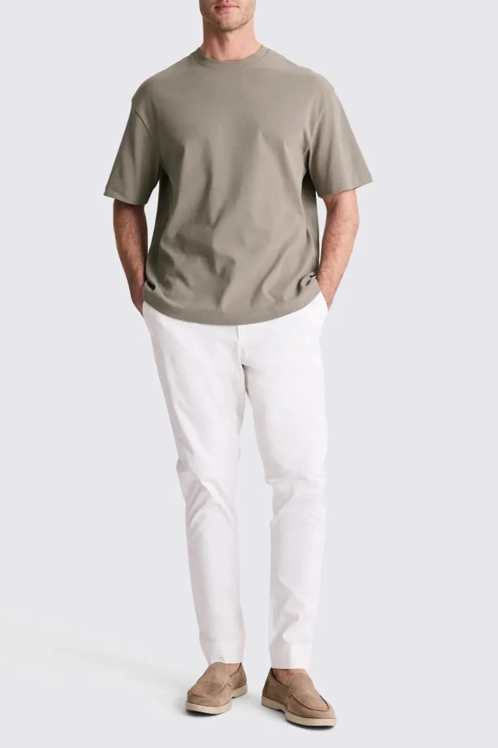 Heavy-Weight Basic T-Shirt In White