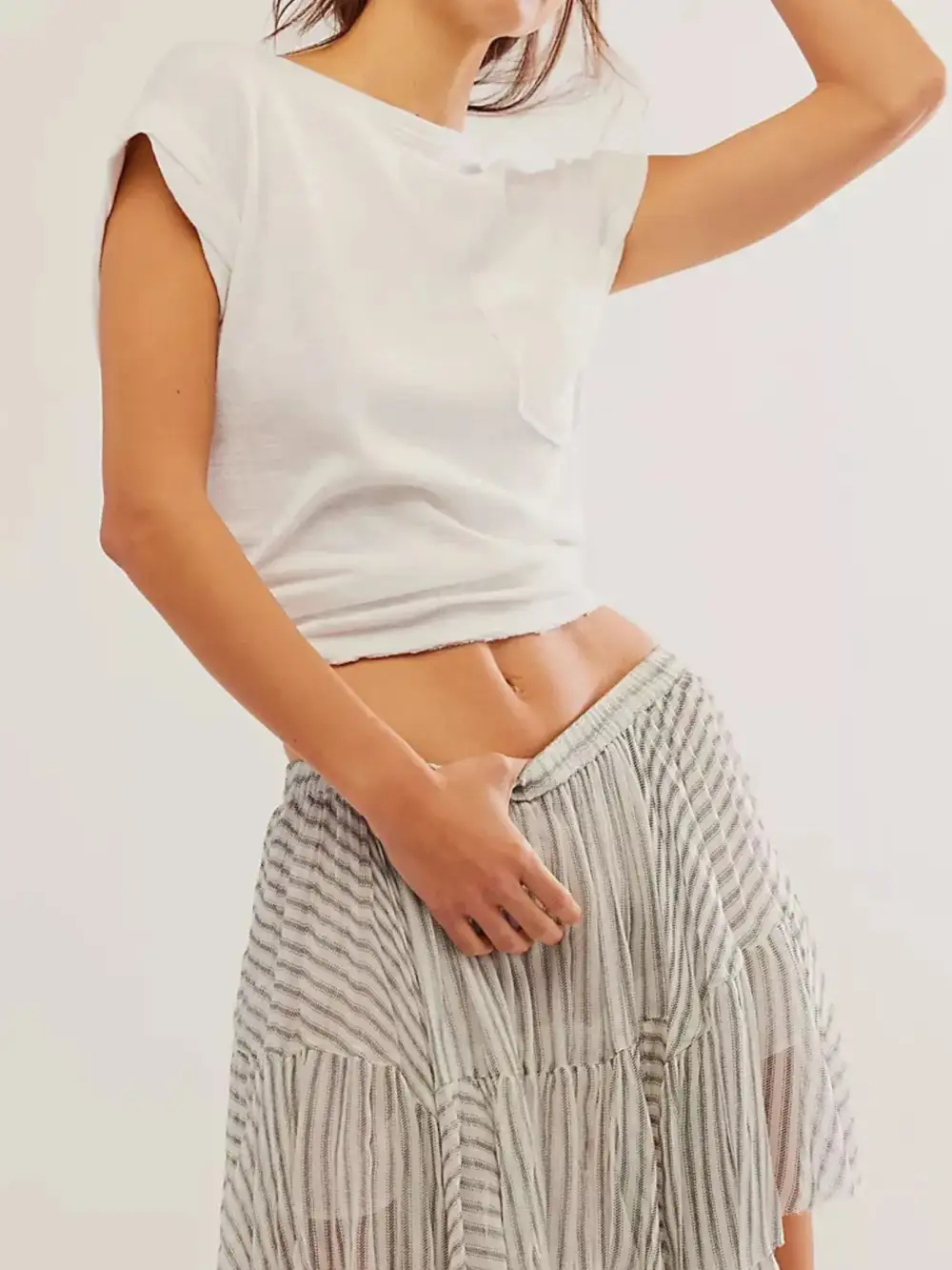 Comfy Mesh Printed Skirt