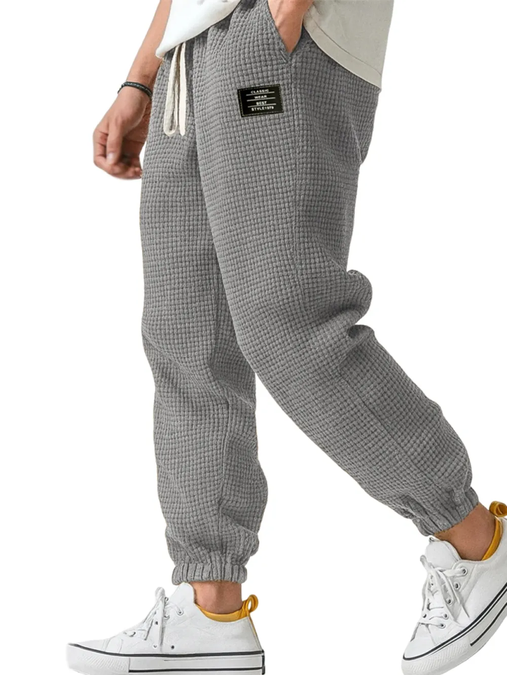Textured Knit Easy Pants