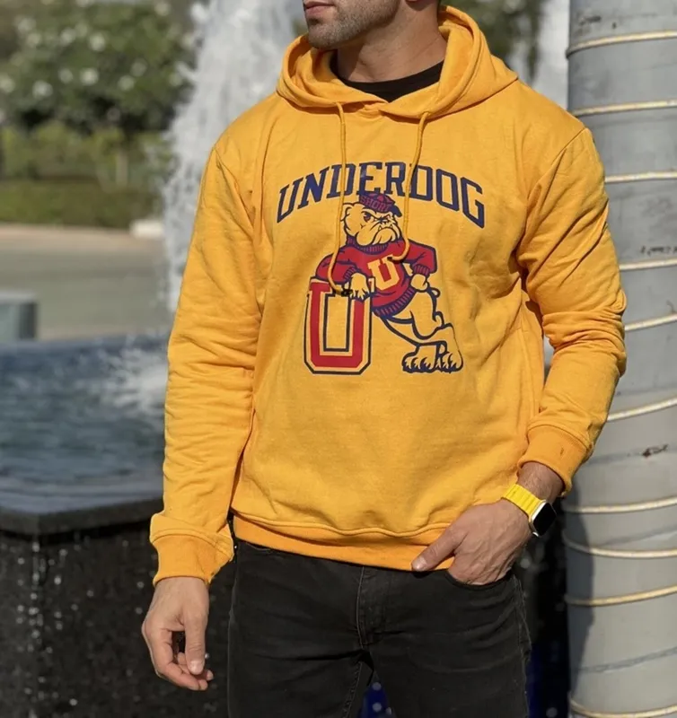 Yellow Fleece Hoodie