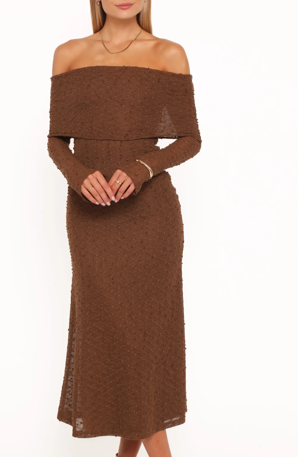 Long Sleeve Knit Midi Dress