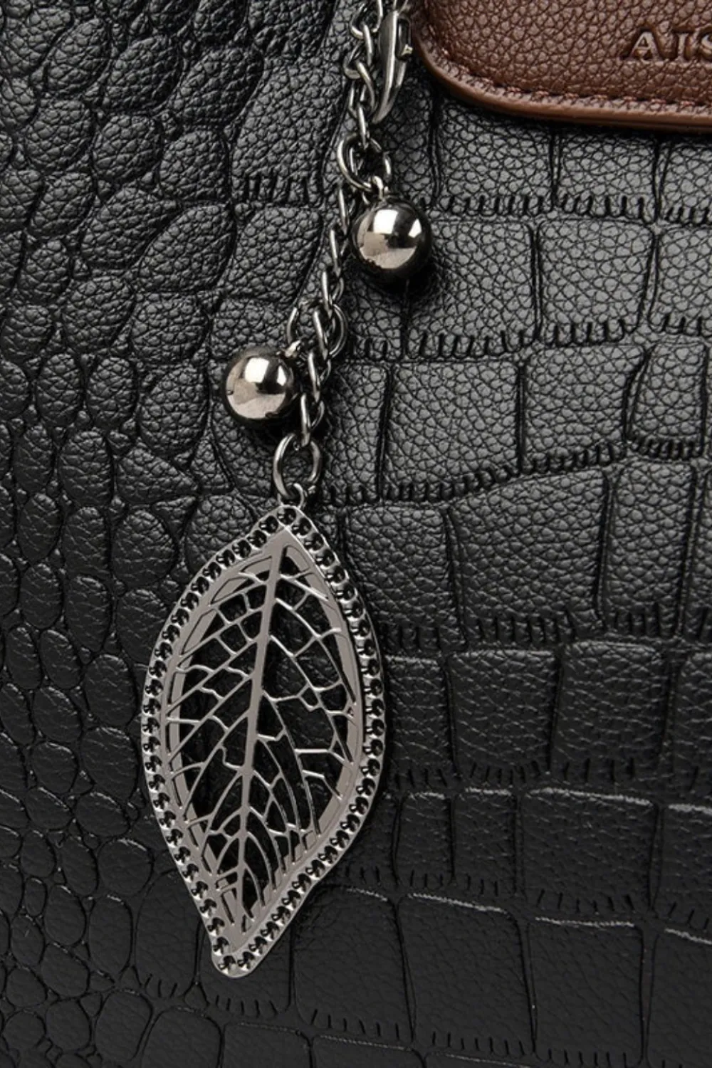 Leather Top Handle Bag