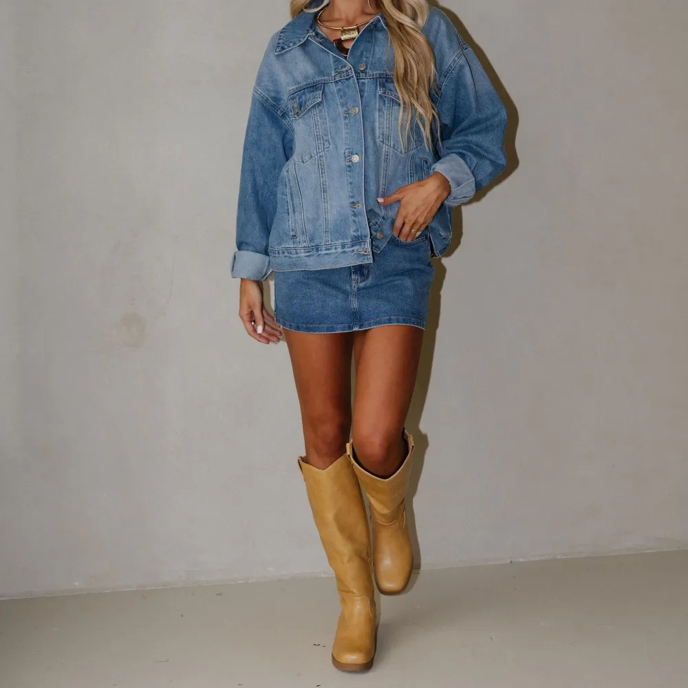Denim Mini Skirt