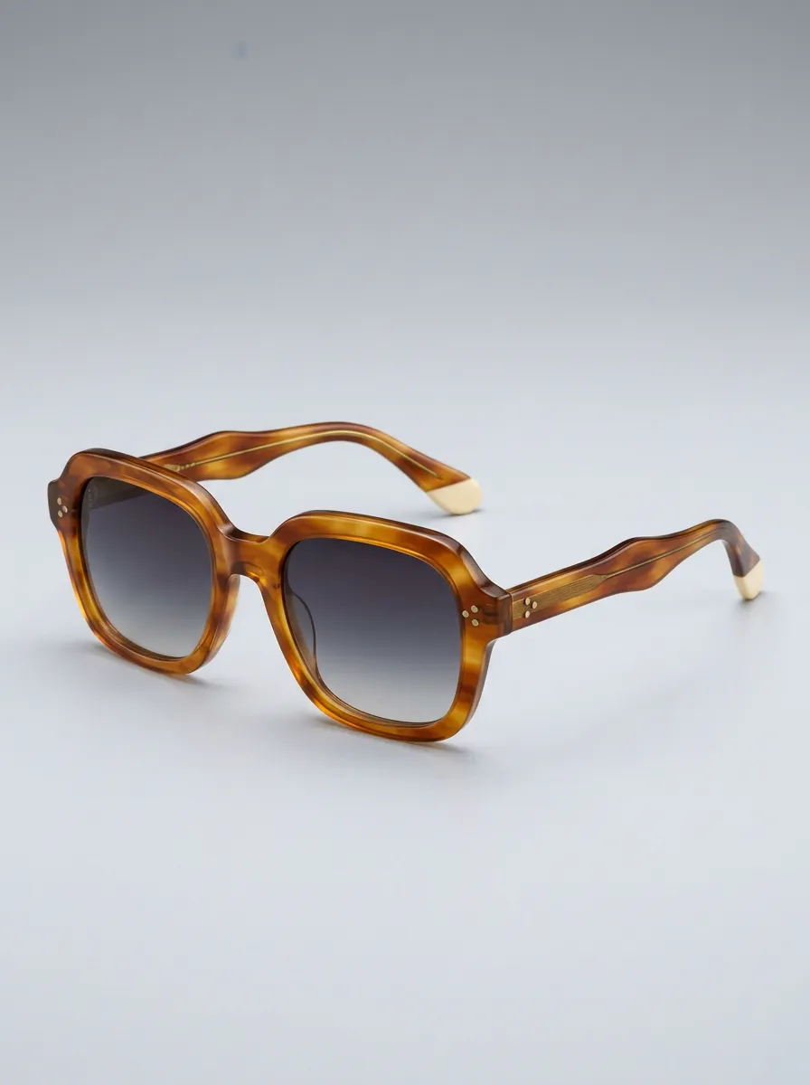 Women's Vintage Retro Tortoiseshell Pattern Printed Sunglasses - Refined Retro Style