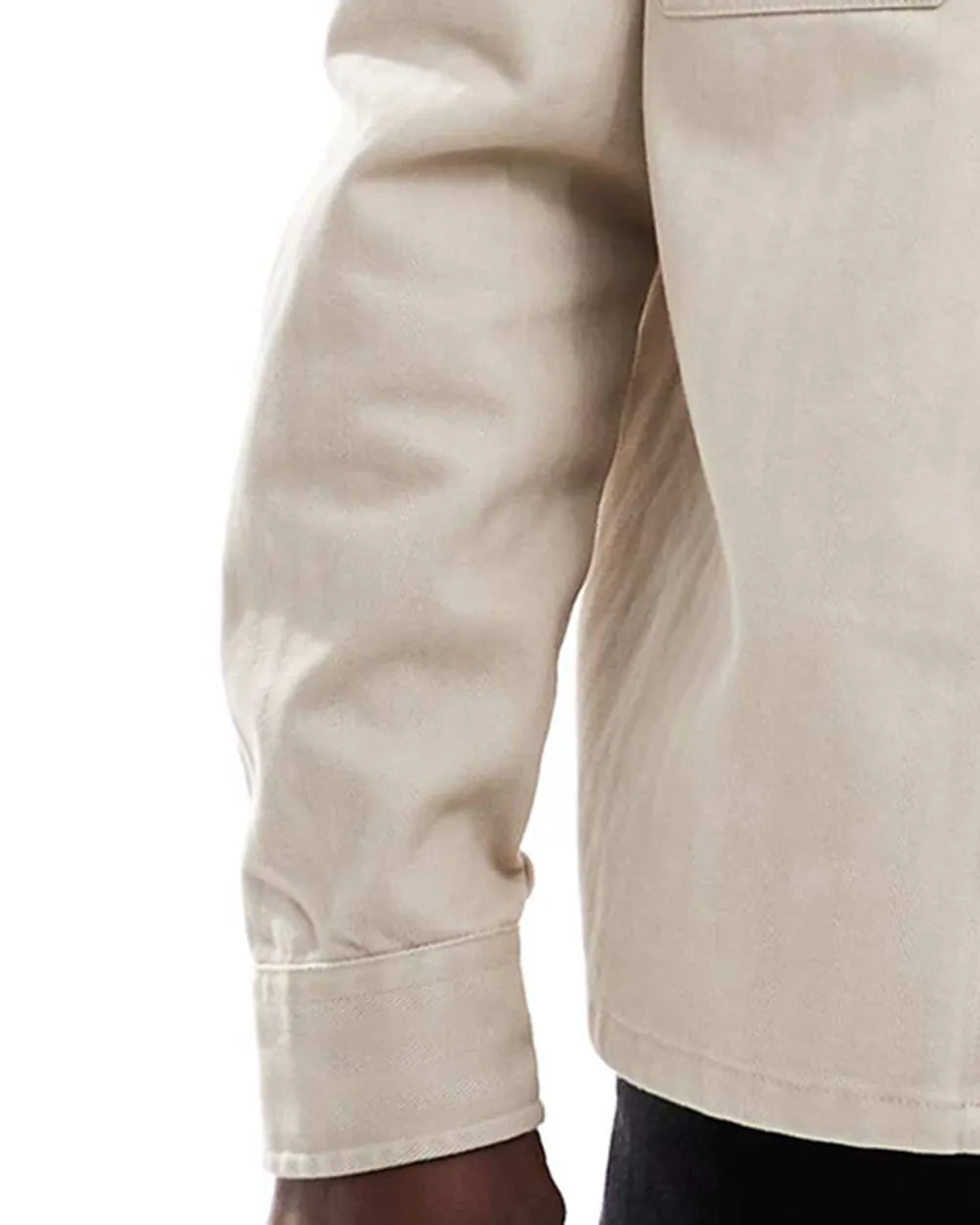 Polyester Over Shirt In Stone