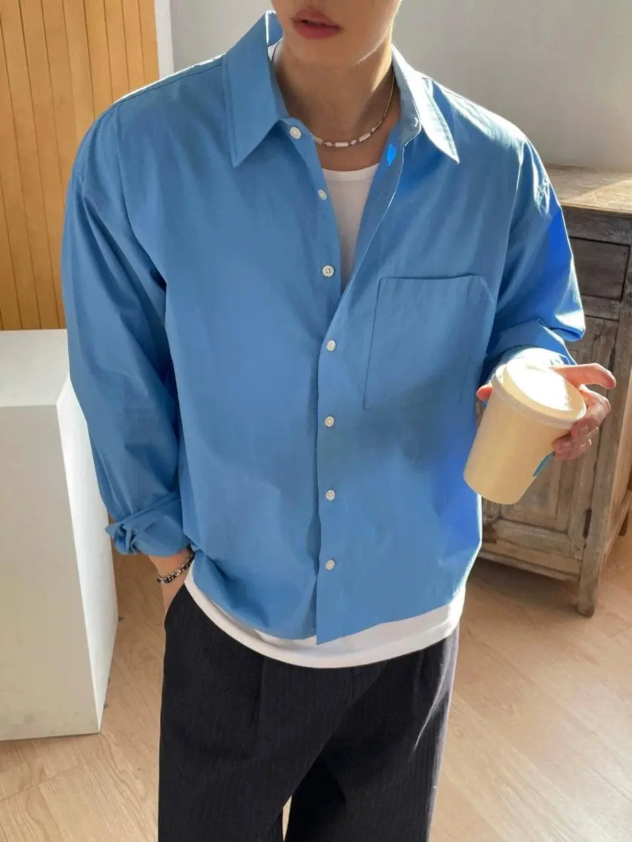 Boxy Fit Long Sleeve Shirt
