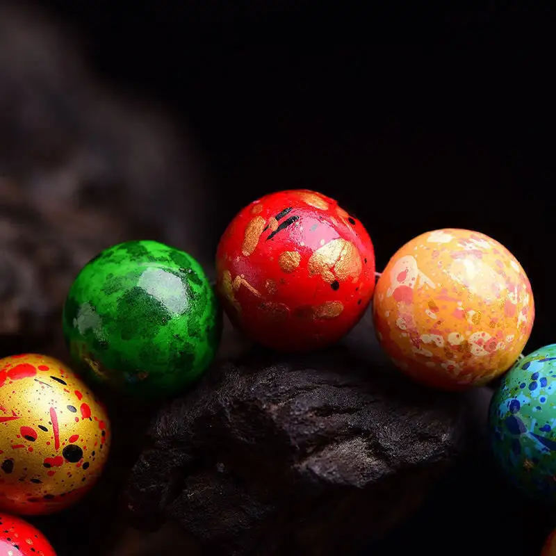 Lacquer Craft Sandalwood Single Wrap Beaded Bracelet