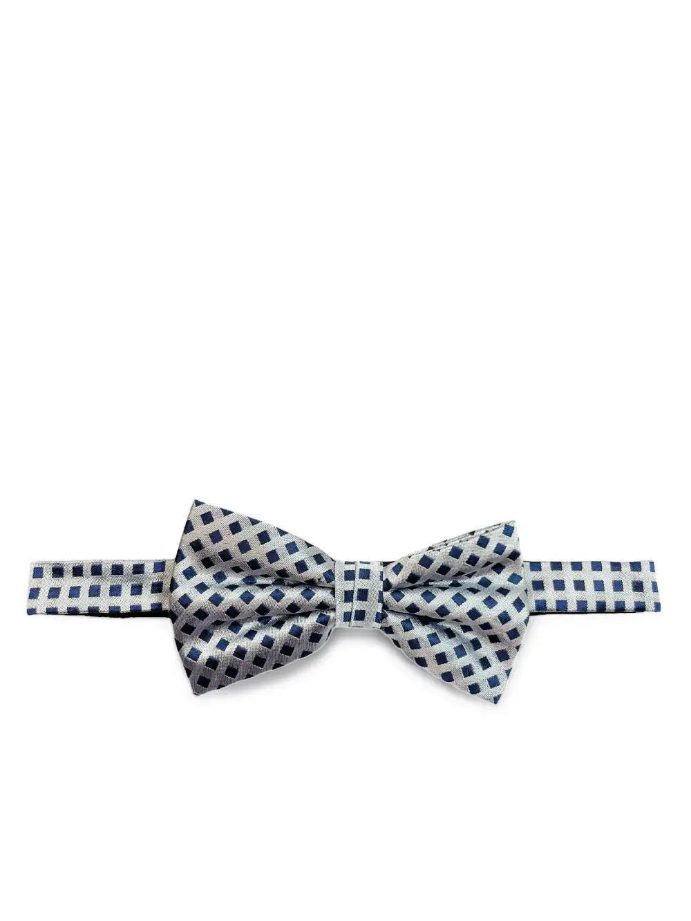 Sharp Diamond Silk Bow Tie
